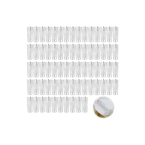 70 Pièces Crochets Rideaux en Acier Inoxydable avec 4 Dents, Crochet Rideaux, Crochets en Métal Robuste à Dents Profondes, Crochets de Rideau en Métal pour Pincer Les Plis et Les Rideaux Lourds (1/5)