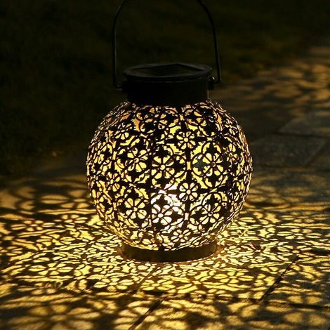 Vtizikl Lanterne Solaire, LED Lampe lanterne extérieure, Etanche IP44, Sans fil Rechargeable pour Garden Patio Courtyard Extérieur [Classe énergétique A+] [Classe énergétique A+] (1/5)