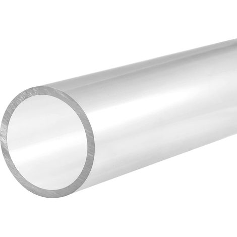 Tuyau Rigide en PVC Rond Tube PVC 43mm Diamètre Interne 50mm Diamètre Externe 0.2m Transparent Haut Transparence pour Eau Tube Artisanats Présentoirs (1/5)