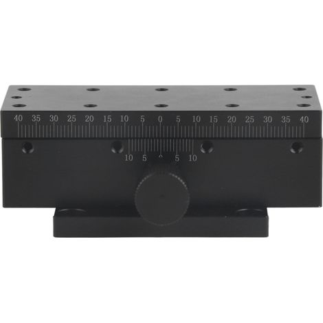 Table de translation linéaire manuelle axe X, glissière en queue d'aronde, crémaillère et pignon, plateforme de précision à réglage fin, étage coulissant (1/5)