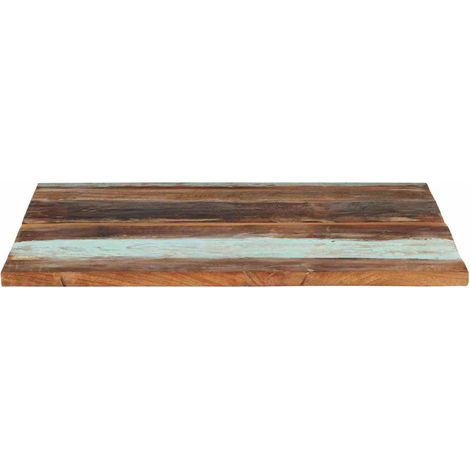 Maison Exclusive - Piano Tavolo Quadrato 80x80 cm 25-27 mm in Legno di Recupero (1/5)