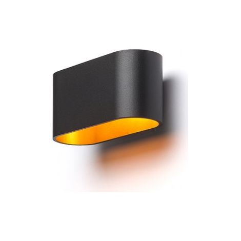 Faretto lampada MARIO nero opaco/oro 230V G9 33W