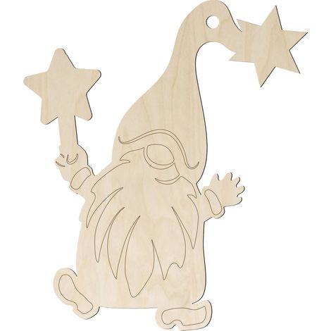 Colgante de duende con grabado, adorno navideño, decoración de enano, 10 piezas (1/4)