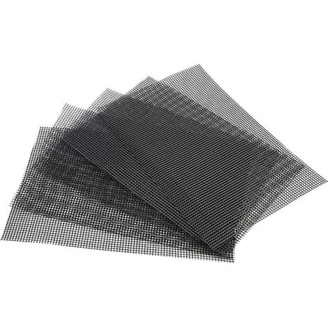 Pack of 5 Plastic Draining Mats with Flower Pots 30 x 20 cm Breathable (1/5)