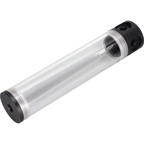 Flüssigkeitskühlbehälter 240 mm (9,4 Zoll) lang, G1/4 Zoll Gewinde, 50 mm (2 Zoll) Durchmesser Schlauch, geräuscharm, 4 Löcher, für PC. (1/5)