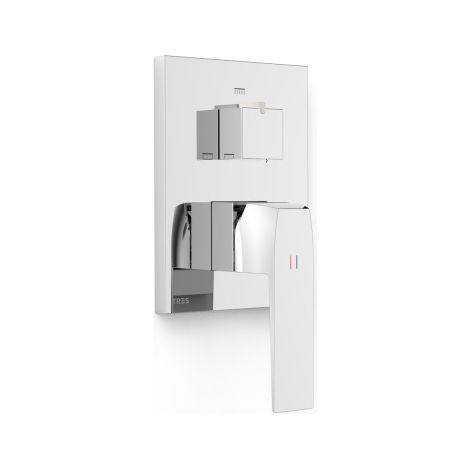 Mitigeur douche pour boîtier encastré Rapid‑box 3 voies Chromé - TRES 20227310 (1/2)