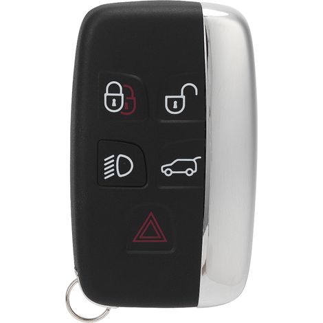 Housse de télécommande de clé de voiture 5 boutons, finition brillante, adaptée pour Land Rover LR4 (1/5)