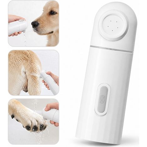 Rinceur portable électrique pour chien, buse LED et corps ABS étanche, nettoyage des pattes et du museau en un jet sous pression, format de poche 3,6 x 10,9 cm (1/5)