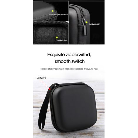 Boîte de Rangement Compacte 10x10x4cm pour Accessoires Électroniques - Organisateur de Câbles, Chargeurs et Petits Objets (1/5)