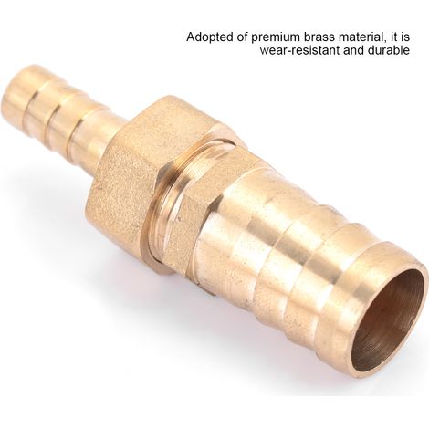 Raccord Laiton Réducteur Bouchon à Embout Barbelé pour Tuyau (10mm-25mm) (1/5)