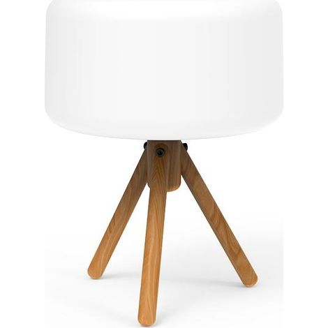 CHLOE 35 cm Lampada da tavolo con carica solare e batteria ricaricabile. Luce calda a LED. Prodotto in Spagna (1/4)