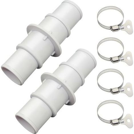 Raccord de tuyau de piscine, raccord en deux parties, adapté aux piscines de 32 mm ou 38 mm. (1/5)