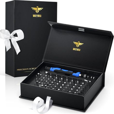 WEARXI Präzisions Schraubendreher Set 60 in 1 Geschenke Männer Papa Opa (1/5)