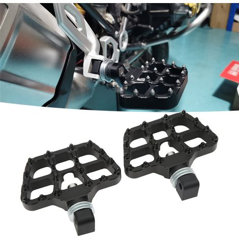 1 paire de repose-pieds arrière pour BMW R1200GS LC Adventure (version courte) Noir (1/5)