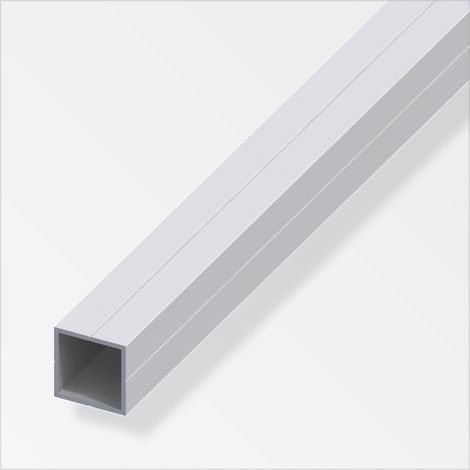 tubo quadrato 23.5 alluminio argentato 0.3 (1/2)