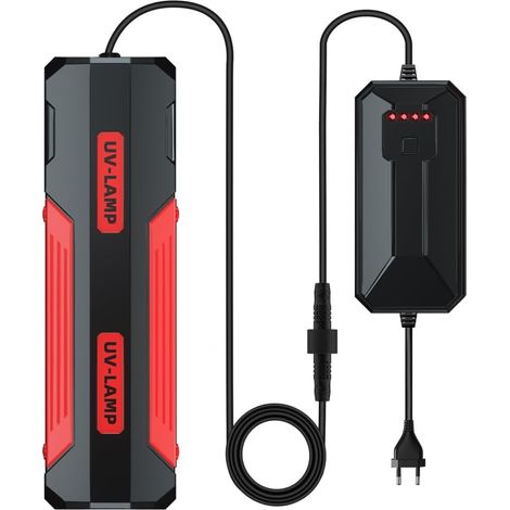 Stérilisateur UV D'aquarium,9/15/22 W ABS Clarificateur D'eau pour Aquarium Dissolvant D'algues a Lumière UV avec Contrôleur de Synchronisation Externe 3/6/12/24 H pour Étang D'aquarium (1/5)