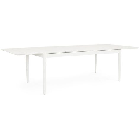 Tavolo Allungabile in Alluminio con prolunga automatica 200X300 Bianco (1/5)