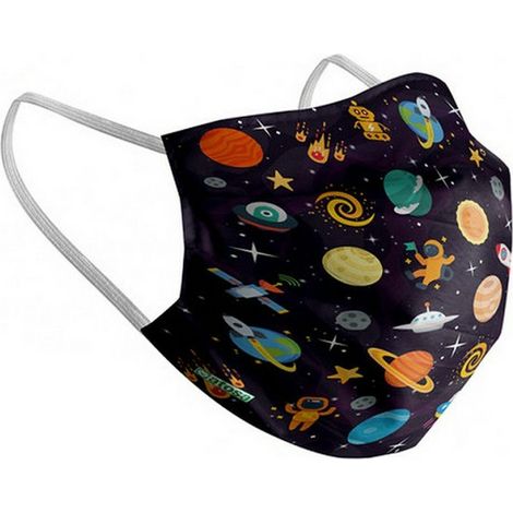 Masque en tissu hygiénique réutilisable Space Enfant