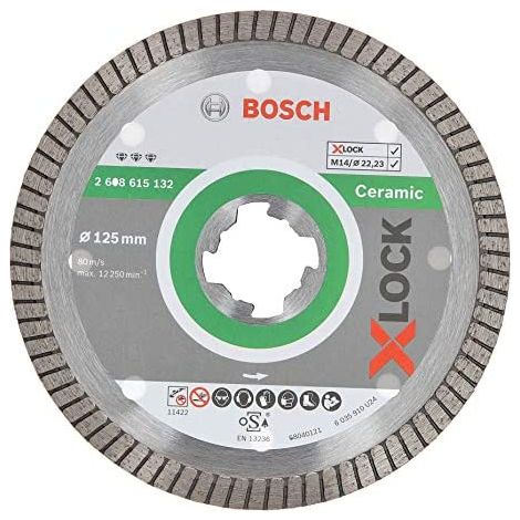 BOSCH  DISCO DIAMANTE 125 CERAM CL X-LOCK
