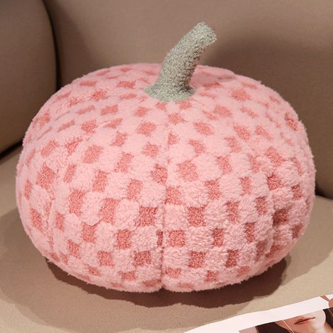 Coussin Citrouille - Rembourrage Laine - Forme 3D Réaliste - Décoration Intérieure Halloween - Usage Sol Canapé Lit - 15 x 15 x 20 cm - 1 Pièce (1/3)