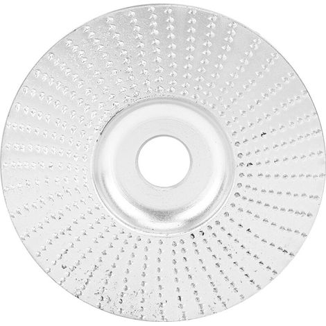 Disque de ponçage et façonnage 100mm pour meuleuse d'angle, outil de sculpture sur bois argenté (1/5)