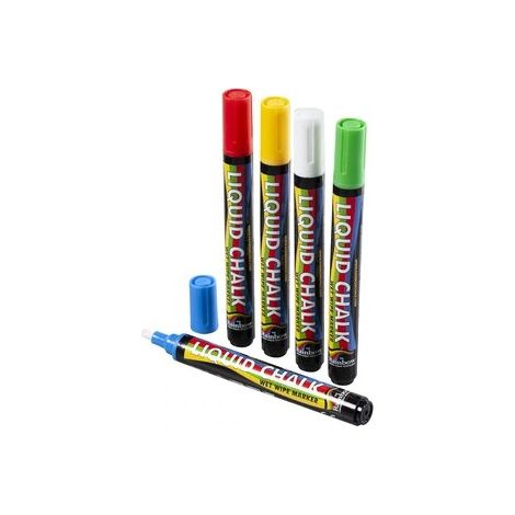Feutres pour tableau menu - 5 couleurs (1/2)