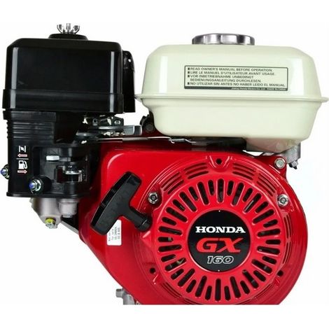 Honda – Moteur thermique 5.5 cv 163 cc – Démarrage manuel – Axe horizontal 19.05 mm – Pour motoculteurs et bétonnières (1/2)