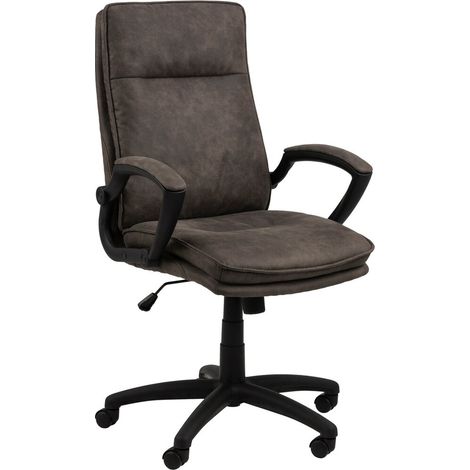 Silla de oficina Norsica 418, Antracita, 115x67x70cm, Con reposabrazos, Con ruedas, Mecanismo de la silla: Inclinación (1/5)