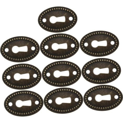 Gadpiparty Lot de 10 plaques décoratives ovales en alliage zinc (1/5)