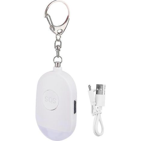 Mini alarme personnelle portable pour enfants et femmes, son de 130 dB, sécurité, rechargeable par USB - alarme de poche (1/3)