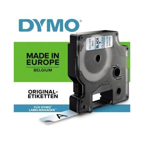 1x10 Dymo D1 Schriftband 9mmx7m schwarz auf weiß