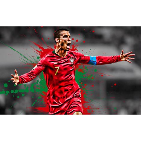 Papier peint panoramique Football - Joueur de Foot - 195 cm x 122 cm (1/2)