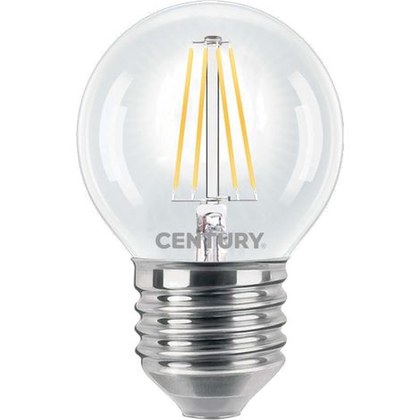Lampadina led sfera Century trasparente e27 6 w (60 w) 2.700k (1/2)