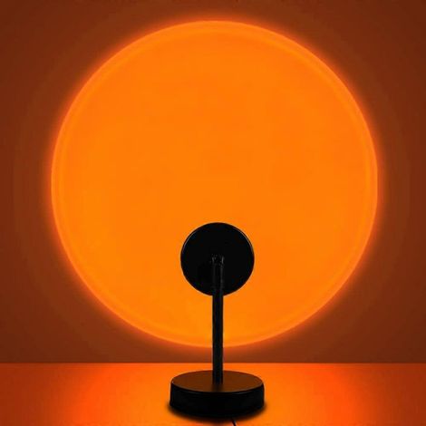 Lampe coucher de soleil, projecteur de lumière solaire LED, veilleuse à projection, rotation à 180 degrés, lumière romantique (1/5)