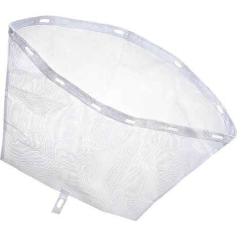 Sac filtrant de rechange en nylon blanc durable pour spas, mesurant 51 cm x 28,5 cm. (1/5)