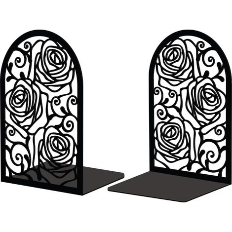 Lot de 2 Serre-Livres Métal Rose Décoratif (1/5)