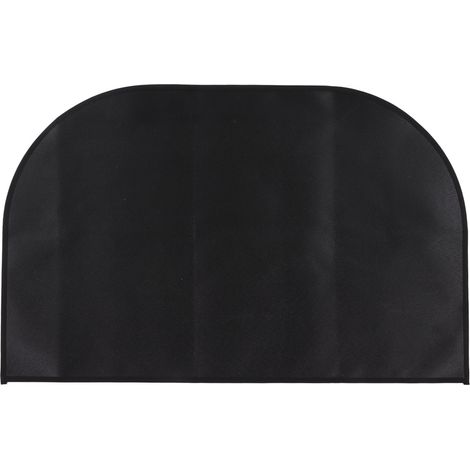Faltbare, feuerfeste Matte für Lagerfeuer, hitzebeständig, ideal zum Grillen und für den Einsatz im Freien, Maße 50 x 80 cm, schwarz. (1/5)