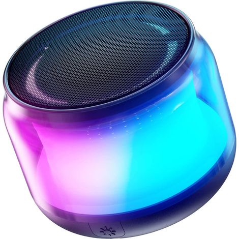 Enceinte Bluetooth Portable - Avec Lumières Colorées - Couplage Stéréo Sans Fil - Bluetooth 5.2 - Pour Intérieur Extérieur - 1 Pièce (1/5)