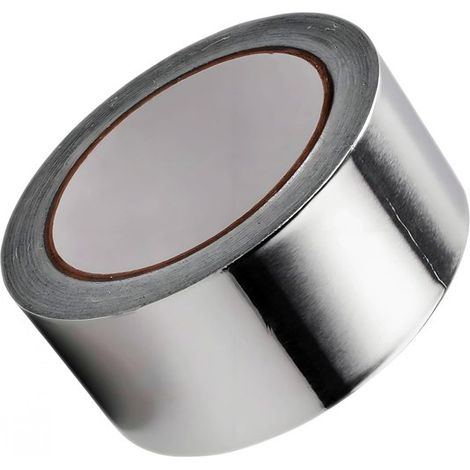Ruban adhésif aluminium 5 cm x 20 m – Épais et résistant à la chaleur – Ruban d'étanchéité pour réparation, isolation et ventilation (1/5)
