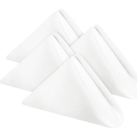 Serviette De Table - 100% Polyester 180 Gsm - 43 X 43 Cm - Pour Restaurant Hotel Mariage - Lot De 24