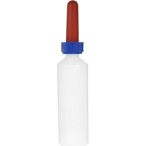 Babyflasche für Kälber, Babyflasche für Saugkühe, Babyflasche für Rinder (500 ml) – 30,00 x 6,50 x 6,50 cm – Weiß (1/4)