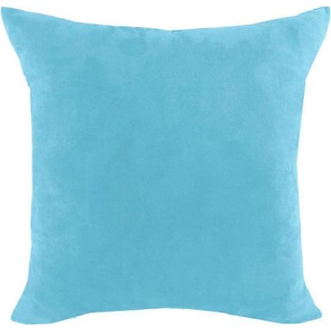 Housse de coussin en velours double face - 45 x 45 cm / 60 x 60 cm - Blanc-Blue-60x60cm (1/5)