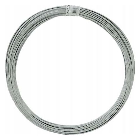 Cable de acero galvanizado de Ø 4,0 (6x7) en una polea de 50 m. (1/2)