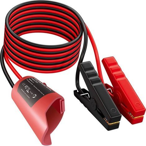Kit de Cable de Démarrage Compatible avec Batterie Lithium M12, Cordon 12 AWG de 1,8 M avec Pinces 100 A. (1/2)