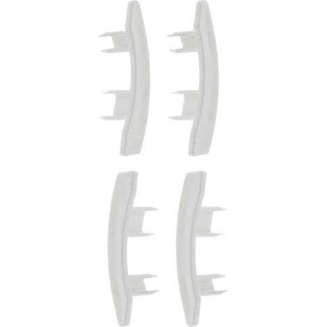 Cyclingcolors – Embout guidage lame volet roulant PVC blanc – Maintien treuil fenêtre store – Pour lame PVC 55mm x 14mm – Lot de 4