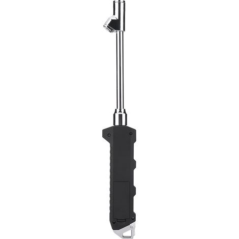 Manomètre pneus numérique acier inox double embout transportable 200 PSI pour voiture camion moto (1/5)