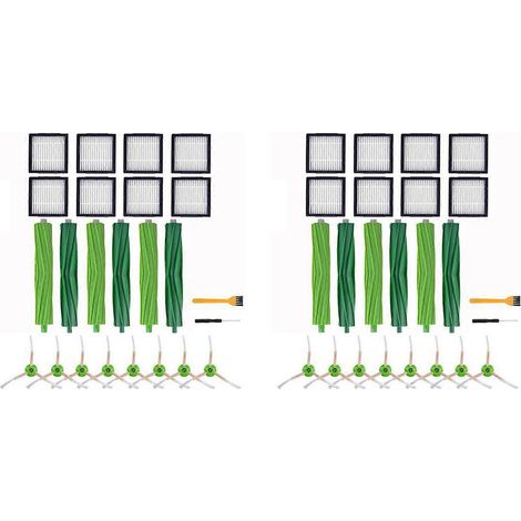 Lot de 2 brosses de filtre HEPA pour aspirateur robot iRobot Roomba séries I7, E5, E6 et I3 - Pièces de rechange (1/5)
