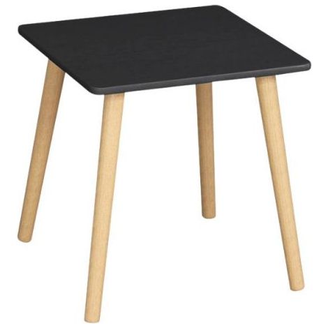 Mesas Auxiliares - Mesita Auxiliar Gero Madera 40 x 40 cm - Negro (1/5)