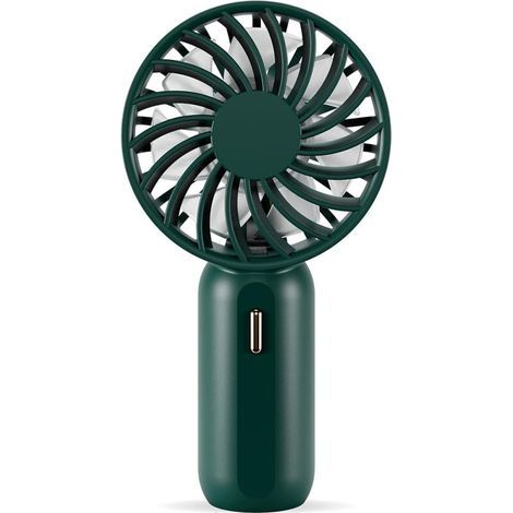 Mini portable fan with 3 adjustable speeds, rechargeable battery, corded, quiet, USB compatible, ideal for home, office and travel - Sunny-AquaForge (1/4)