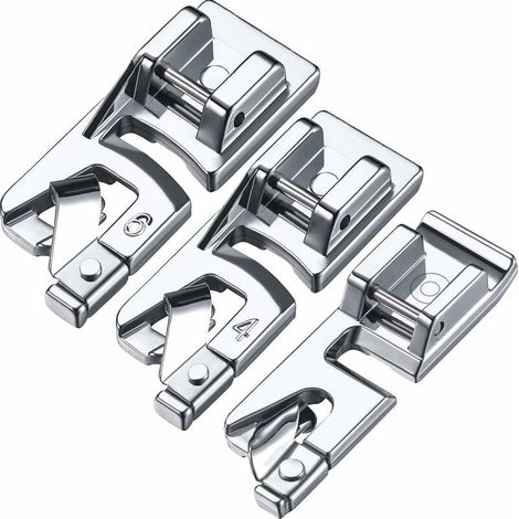 Pack de 3 machine à coudre et feuillards et du pied- convient à la maison 3 mm, 4 mm et 6 mm
